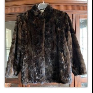 100% Pure Mink Coat Brown used but in great condition